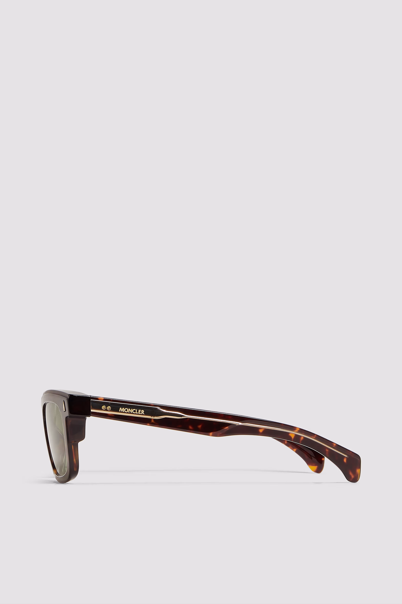 Claro Squared Sunglasses Gender Neutral Shiny Brown Tortoise Moncler 3